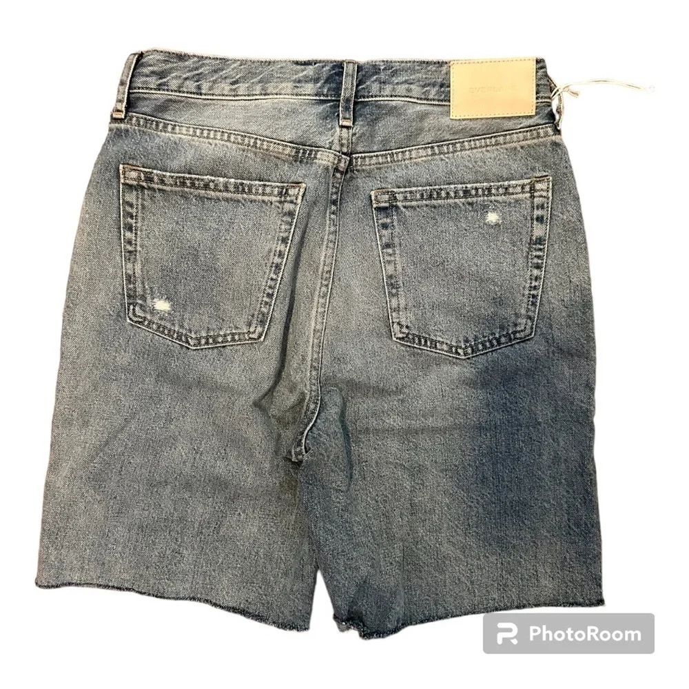 Everlane The '90s Cheeky Long High Waisted Denim Short Organic Cotton - Picture 8 of 13
